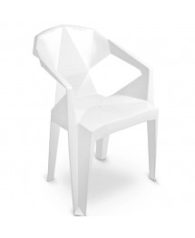 Cadeira 3D Lux Com Braço - Branca